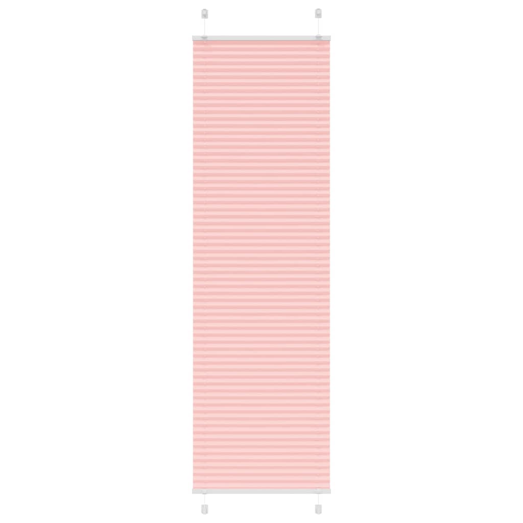 Pleated Blind Pink 65x200 cm Fabric Width 64.4 cm Polyester