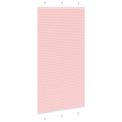 Pleated Blind Pink 110x200 cm Fabric Width 109.4 cm Polyester