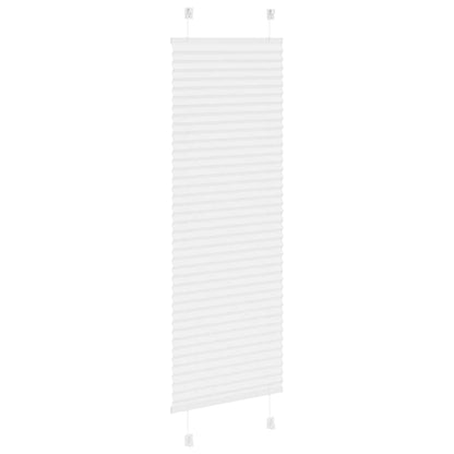 Pleated Blind White 50x100 cm Fabric Width 49.4 cm Polyester