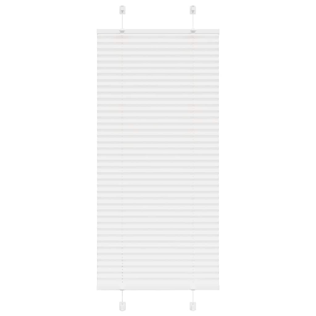 Pleated Blind White 55x100 cm Fabric Width 54.4 cm Polyester
