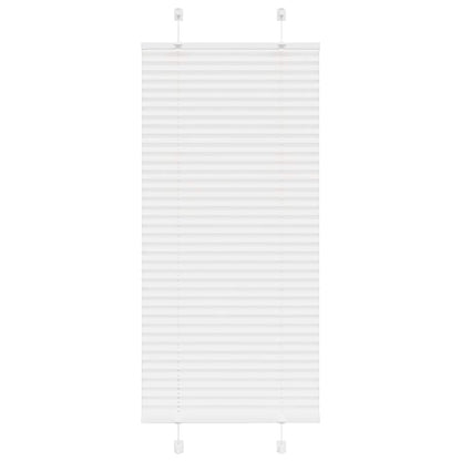 Pleated Blind White 55x100 cm Fabric Width 54.4 cm Polyester