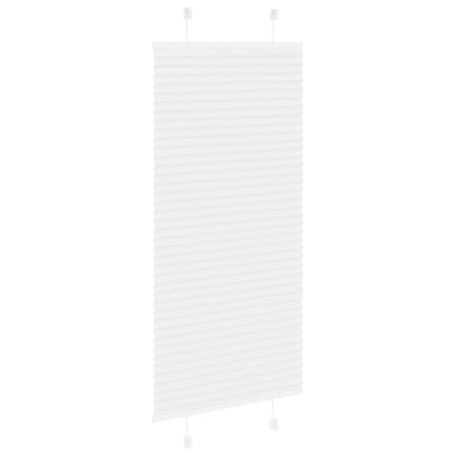 Pleated Blind White 55x100 cm Fabric Width 54.4 cm Polyester