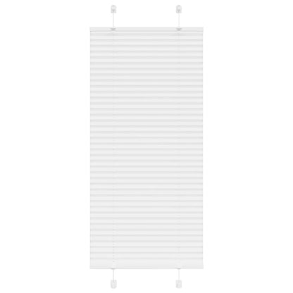 Pleated Blind White 65x100 cm Fabric Width 64.4 cm Polyester