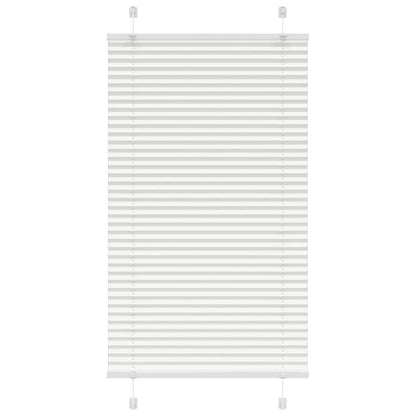 Pleated Blind White 70x100 cm Fabric Width 69.4 cm Polyester