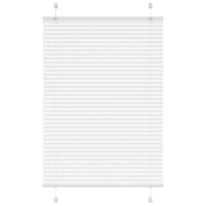 Pleated Blind White 90x100 cm Fabric Width 89.4 cm Polyester