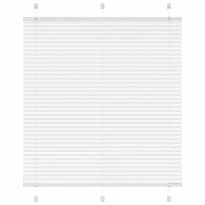 Pleated Blind White 115x100 cm Fabric Width 114.4 cm Polyester