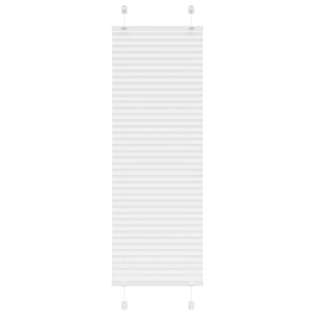 Pleated Blind White 45x150 cm Fabric Width 44.4 cm Polyester