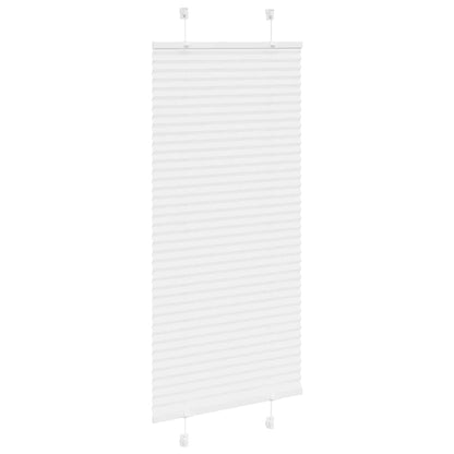 Pleated Blind White 60x150 cm Fabric Width 59.4 cm Polyester