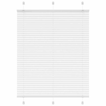 Pleated Blind White 110x150 cm Fabric Width 109.4 cm Polyester