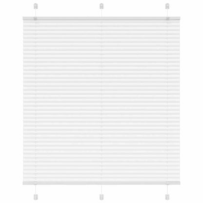Pleated Blind White 115x150 cm Fabric Width 114.4 cm Polyester