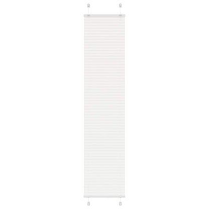 Pleated Blind White 40x200 cm Fabric Width 39.4 cm Polyester