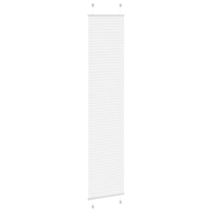 Pleated Blind White 40x200 cm Fabric Width 39.4 cm Polyester