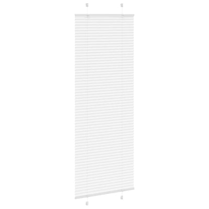 Pleated Blind White 70x200 cm Fabric Width 69.4 cm Polyester