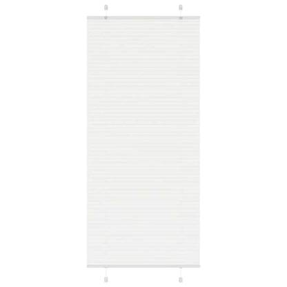 Pleated Blind White 90x200 cm Fabric Width 89.4 cm Polyester