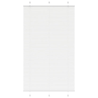 Pleated Blind White 115x200 cm Fabric Width 114.4 cm Polyester