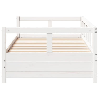 Daybed without Mattress White 80x200 cm Solid Wood Pine