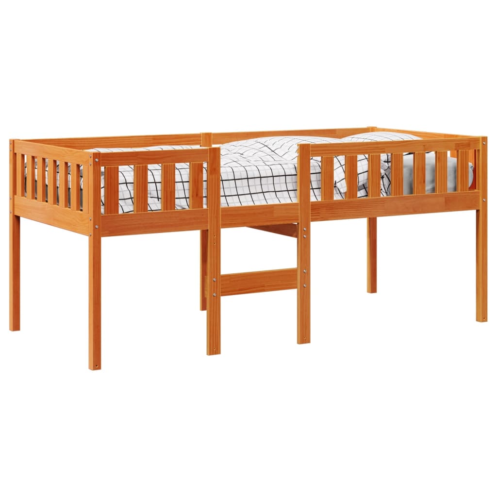 Children's Bed without Mattress Wax Brown 90x200 cm Solid Wood Pine