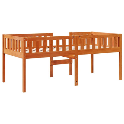 Children's Bed without Mattress Wax Brown 90x200 cm Solid Wood Pine