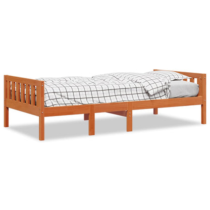 Children's Bed without Mattress Wax Brown 90x200 cm Solid Wood Pine