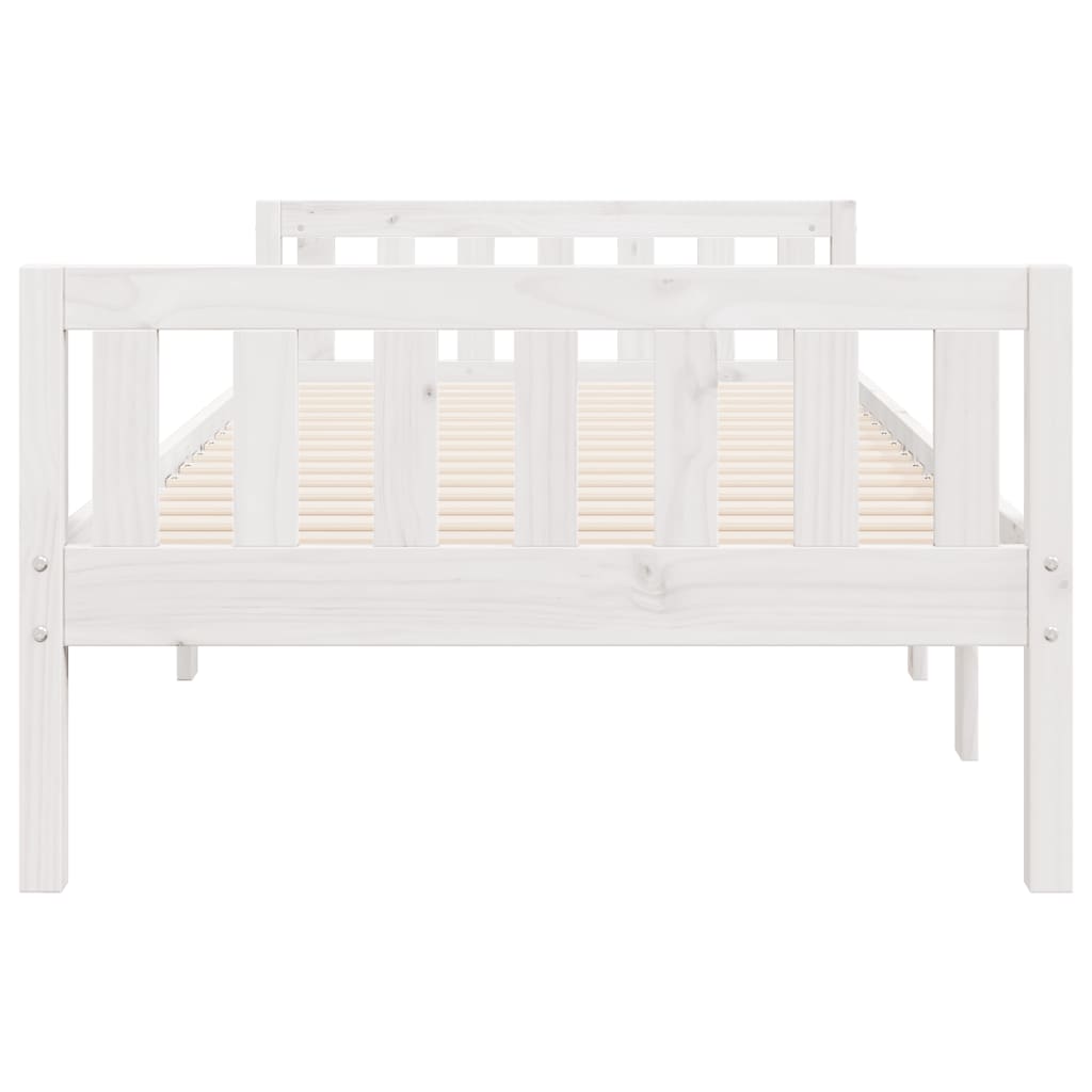 Children's Bed without Mattress White 75x190 cm Solid Wood Pine