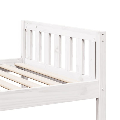 Children's Bed without Mattress White 75x190 cm Solid Wood Pine
