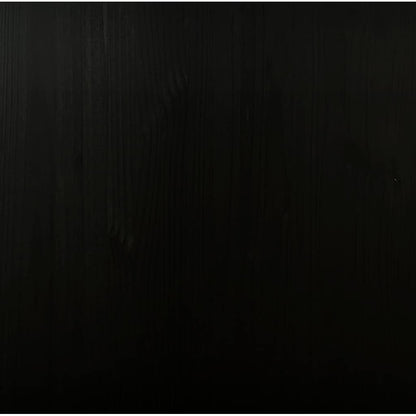 Rolling Cabinet with Drawers MOSS Black Solid Wood Pine