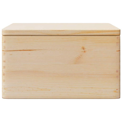 Wooden Box with Lid 40x30x23 cm Solid Wood Pine
