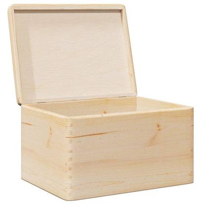 Wooden Box with Lid 40x30x23 cm Solid Wood Pine