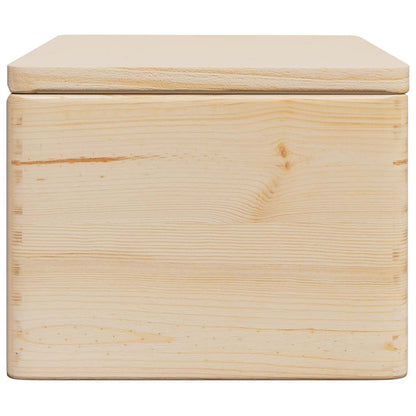 Wooden Box with Lid 40x30x23 cm Solid Wood Pine