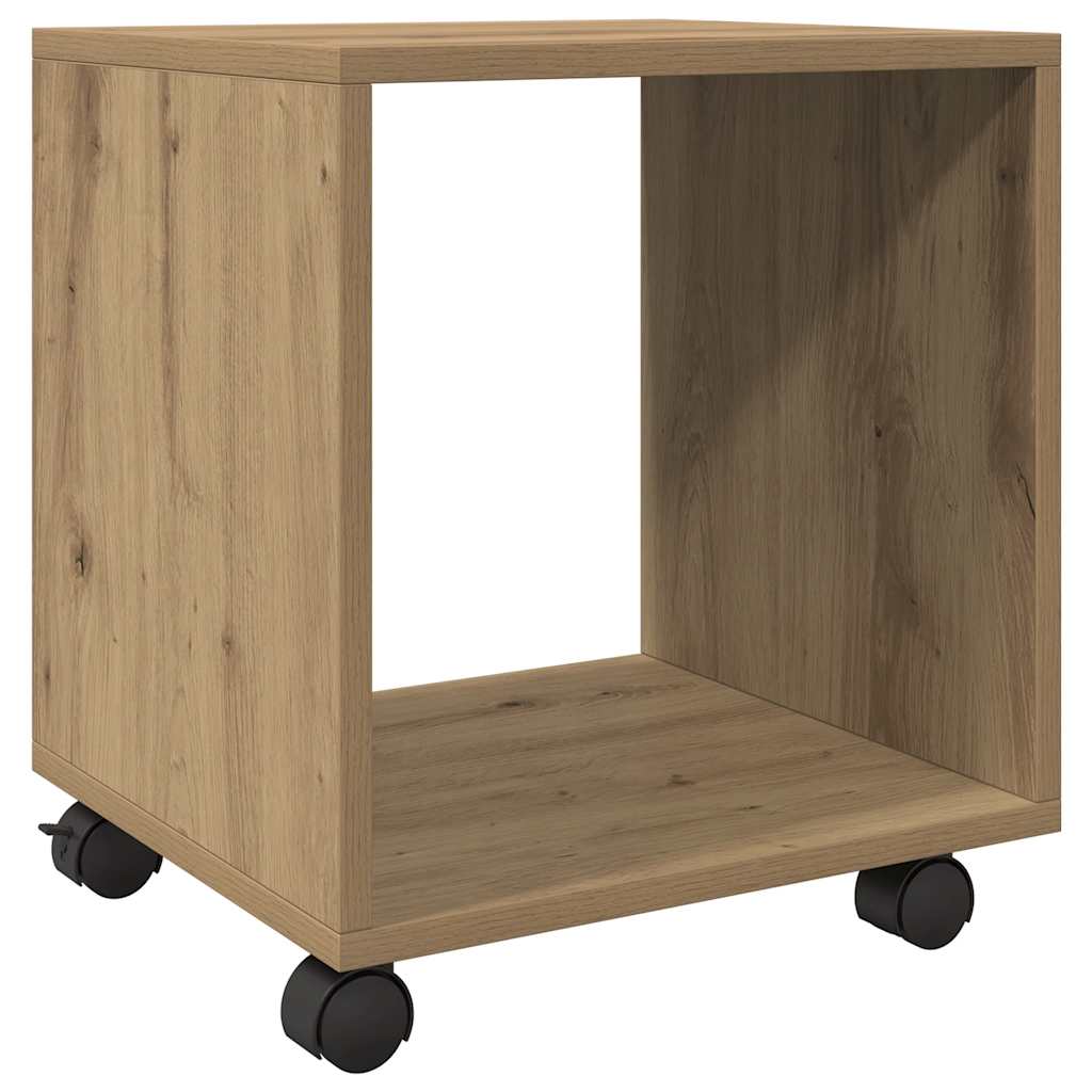  Rolling Cabinet Artisian Oak 37x33x42.5 cm Engineered Wood
