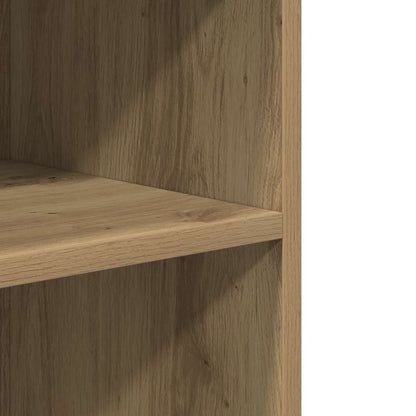 Side Table with Wheels Artisian Oak 55x60x78 cm Engineered Wood