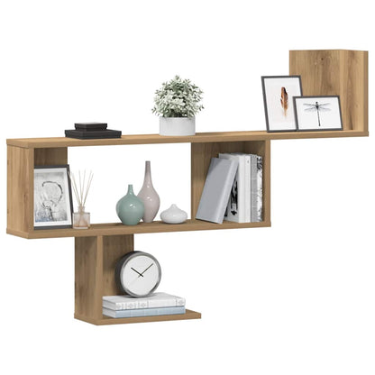 Wall Shelf Artisian Oak 100x15x70 cm Engineered Wood