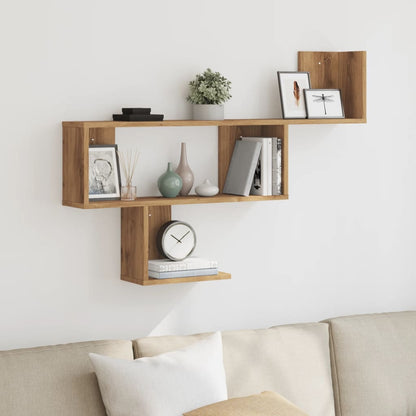 Wall Shelf Artisian Oak 100x15x70 cm Engineered Wood