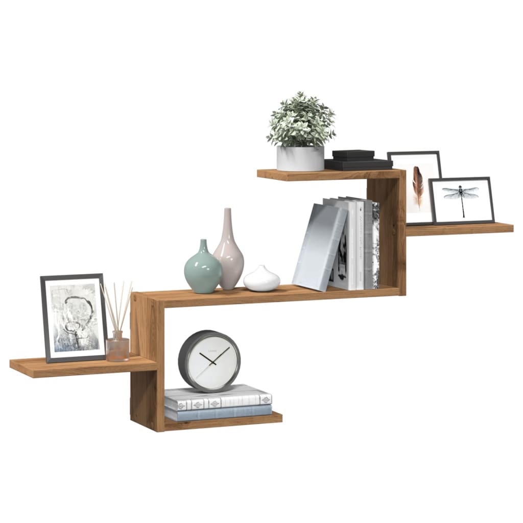 Wall Shelf Artisian Oak 104x15x49 cm Engineered Wood