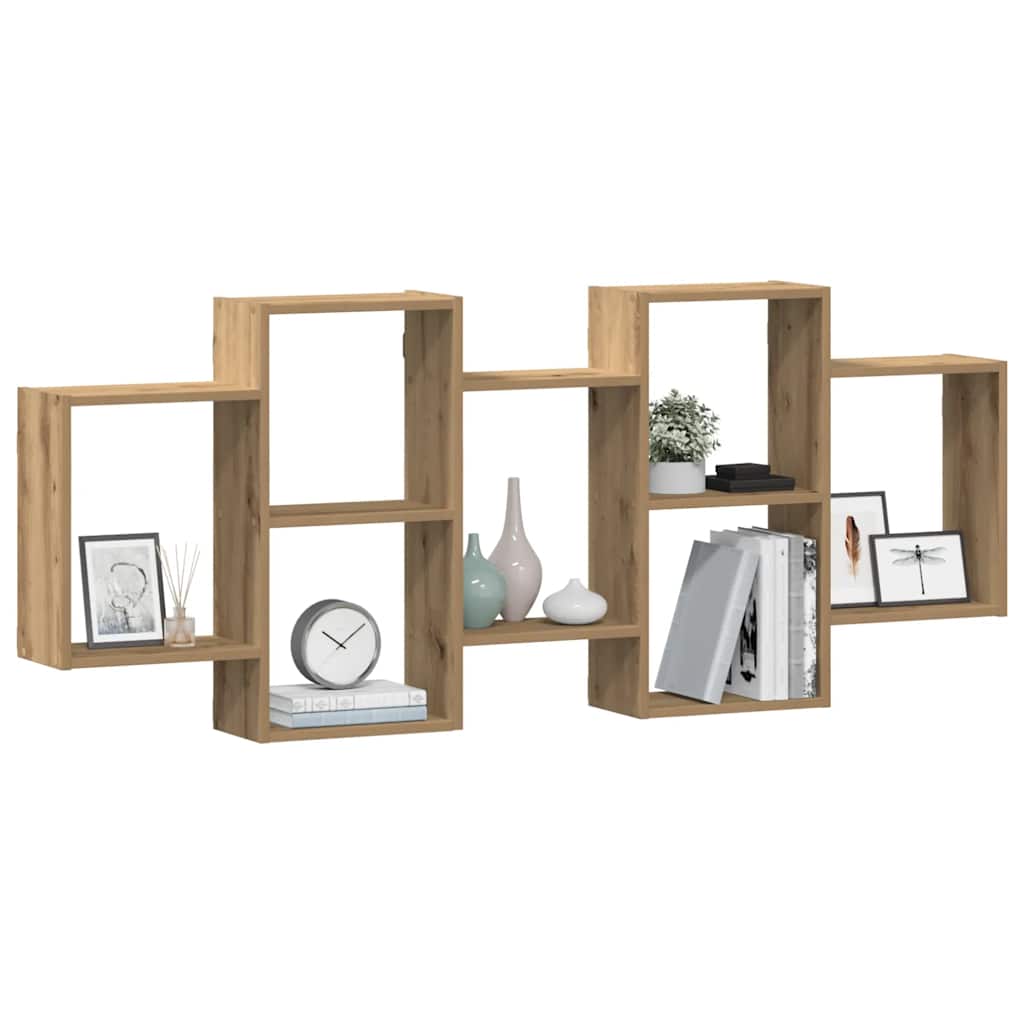 Wall Shelf Artisian Oak 159x18x65 cm Engineered Wood
