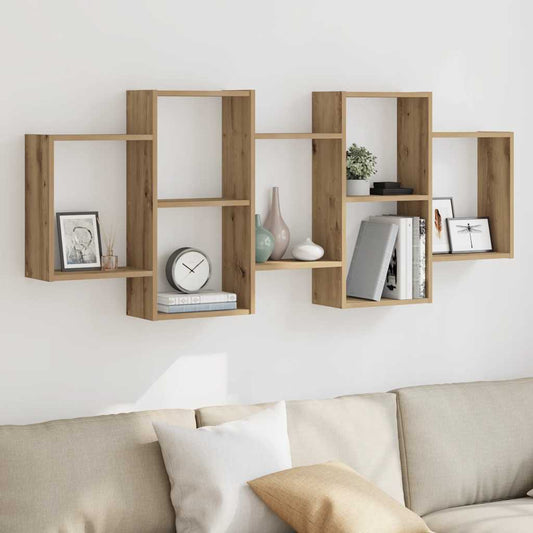 Wall Shelf Artisian Oak 159x18x65 cm Engineered Wood