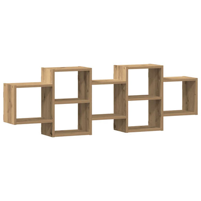 Wall Shelf Artisian Oak 129x18x42 cm Engineered Wood