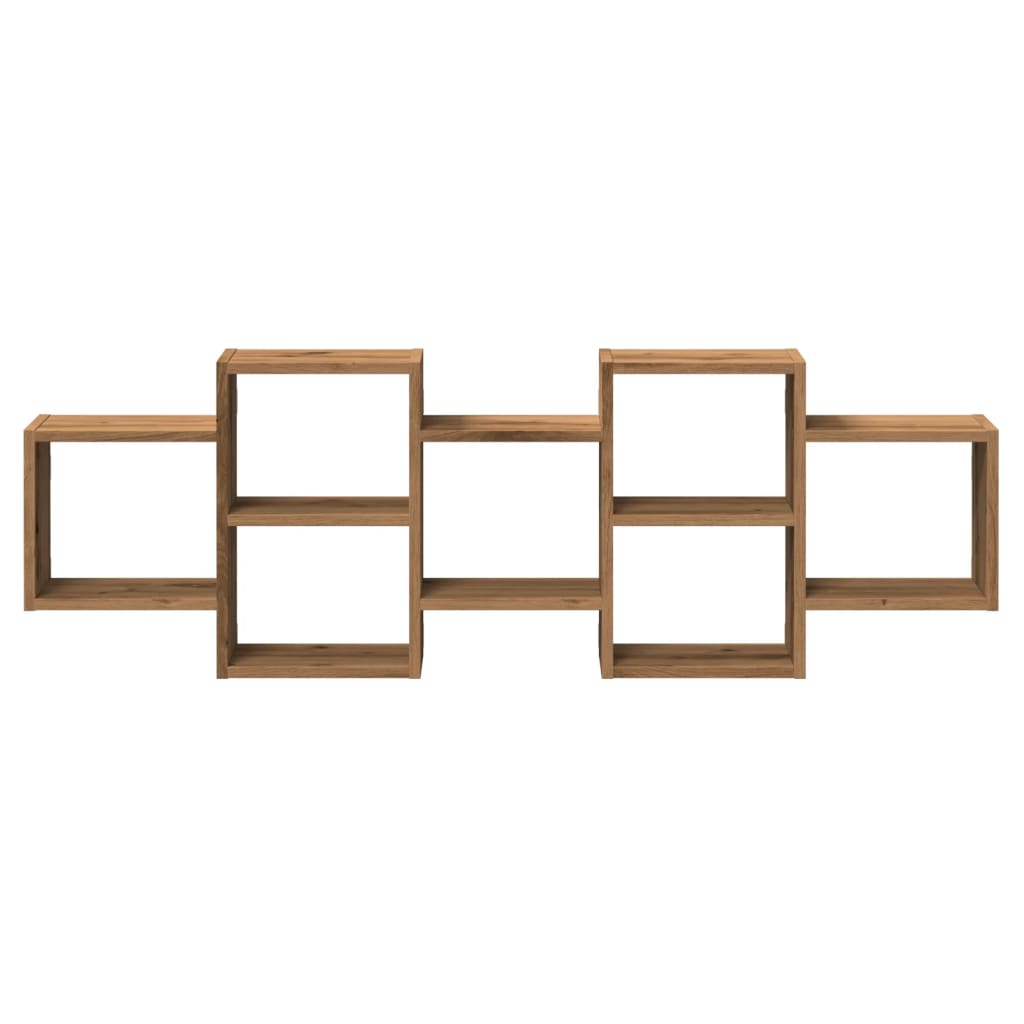 Wall Shelf Artisian Oak 129x18x42 cm Engineered Wood