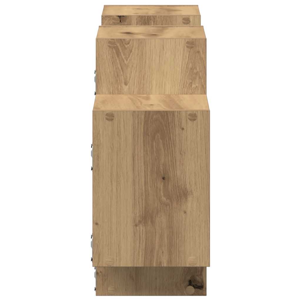 Wall Shelf Artisian Oak 129x18x42 cm Engineered Wood