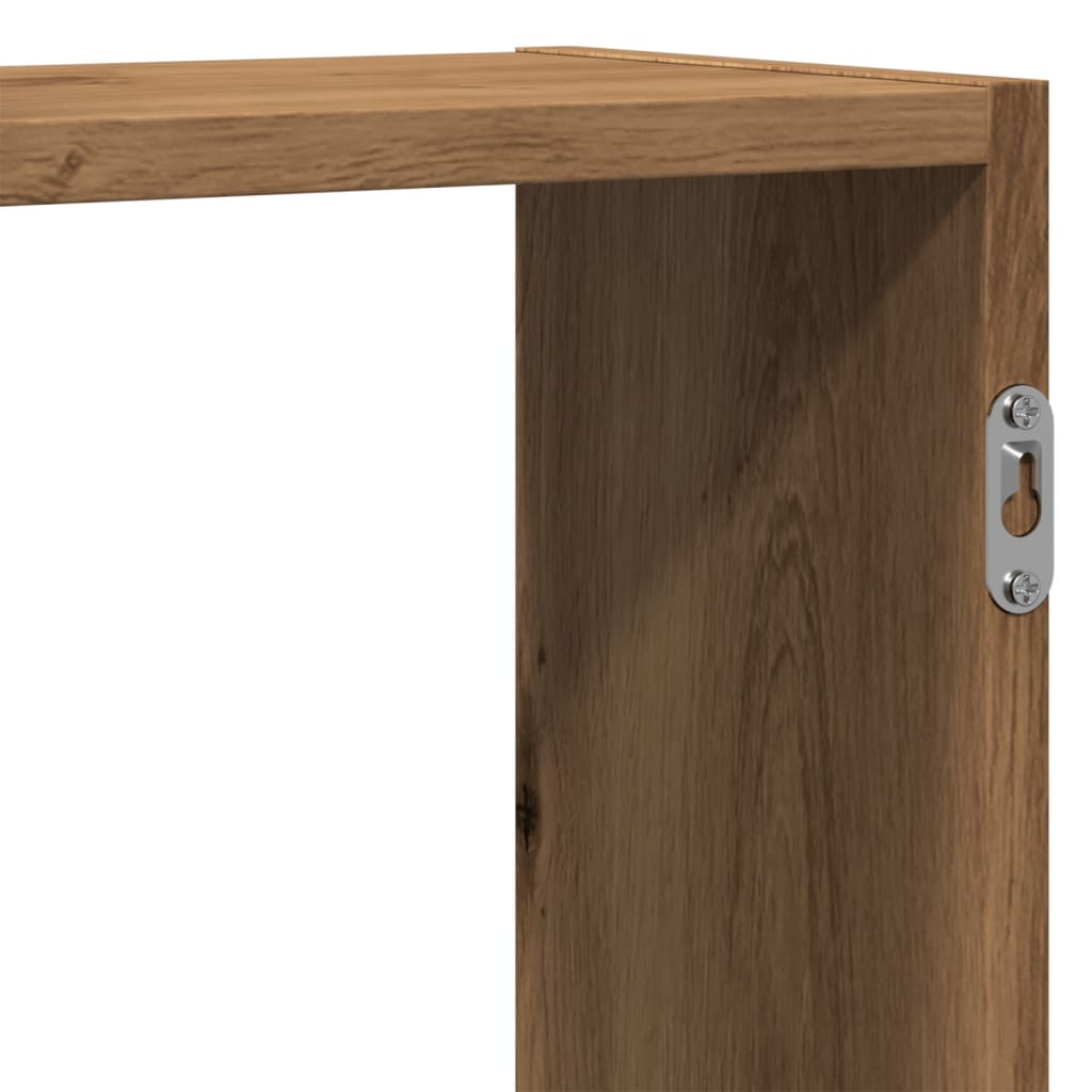Wall Shelf Artisian Oak 129x18x42 cm Engineered Wood