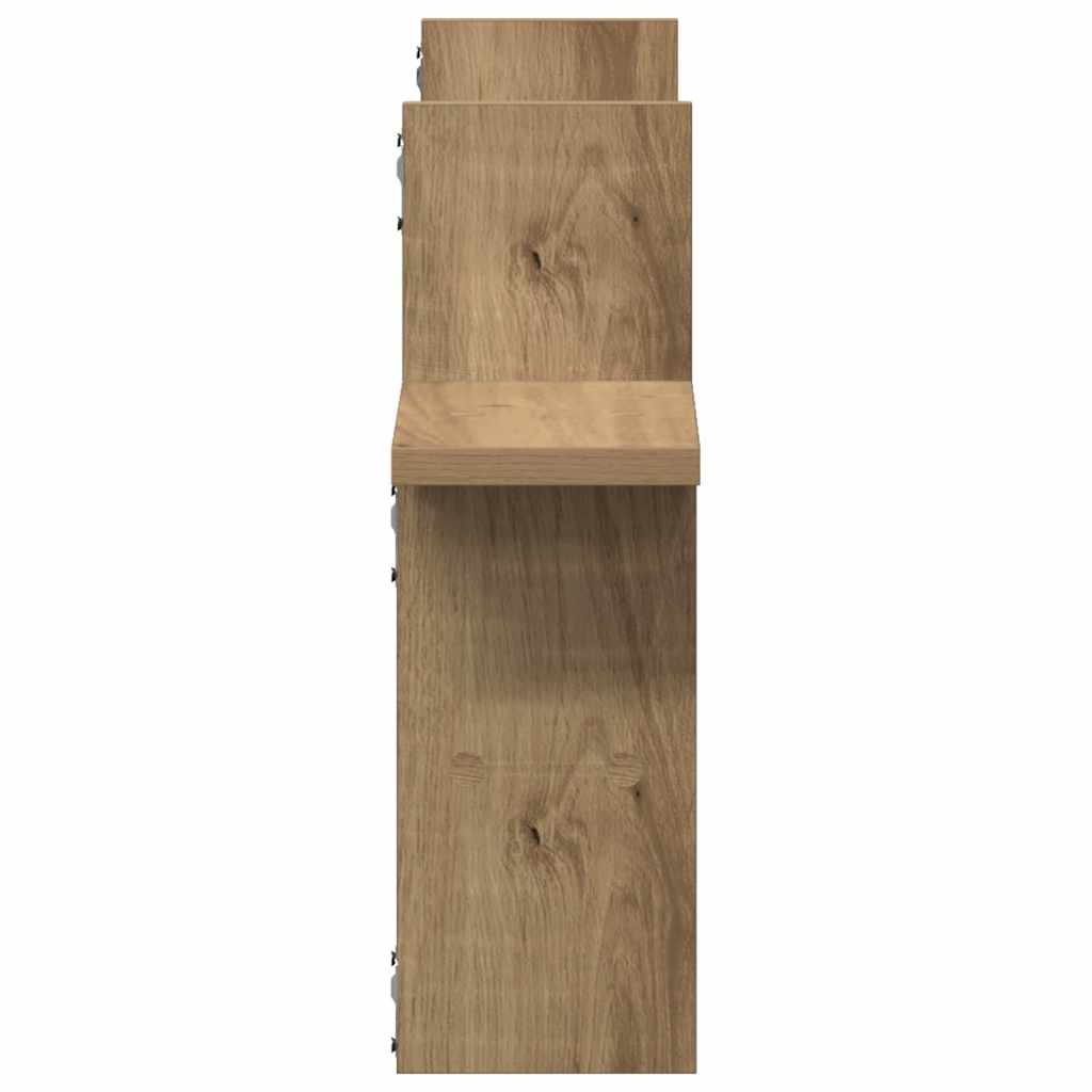 Wall Shelves 2 pcs Artisian Oak 38x12x38 cm Engineered Wood