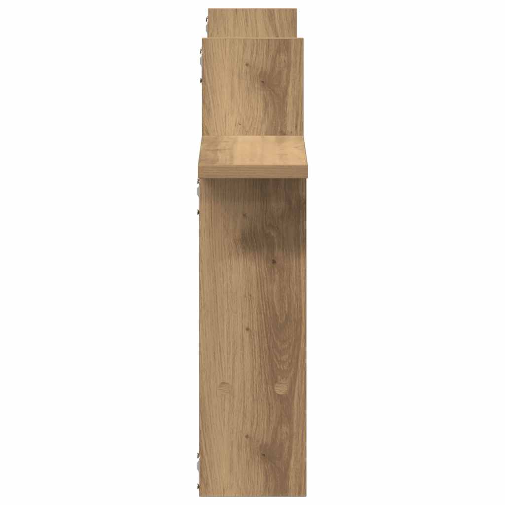 Wall Shelves 2 pcs Artisian Oak 50x12x50 cm Engineered Wood