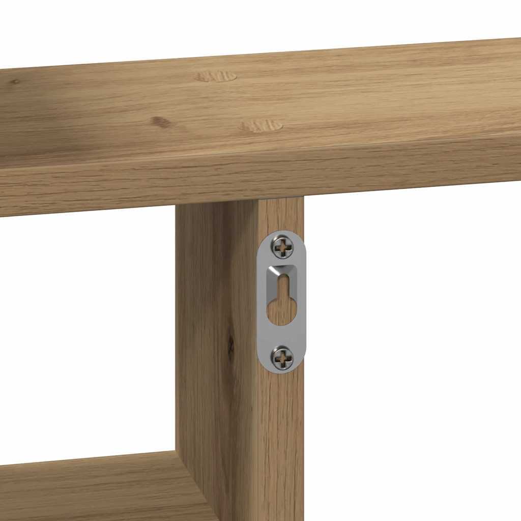 Wall Shelves 2 pcs Artisian Oak 50x12x50 cm Engineered Wood