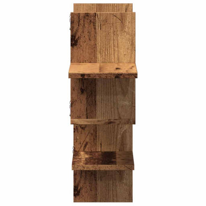 Wall Shelf Old Wood 124.5x18x60.5 cm Engineered Wood