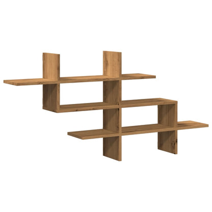Wall Shelf Artisian Oak 124.5x18x60.5 cm Engineered Wood