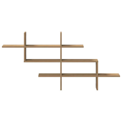 Wall Shelf Artisian Oak 124.5x18x60.5 cm Engineered Wood