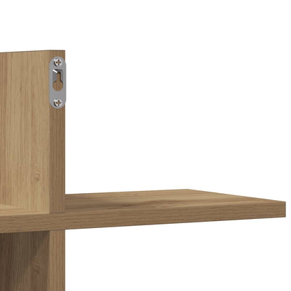 Wall Shelf Artisian Oak 124.5x18x60.5 cm Engineered Wood