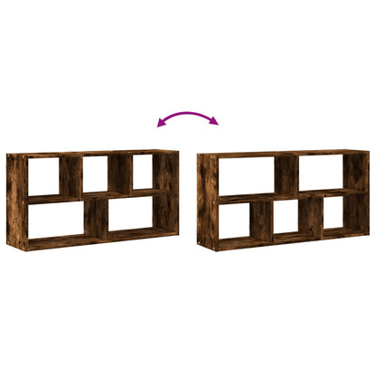 Wall Shelf Smoked Oak 100x25x50 cm Engineered Wood