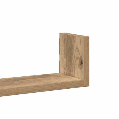 Wall Shelf 3 pcs Artisian Oak Engineered Wood