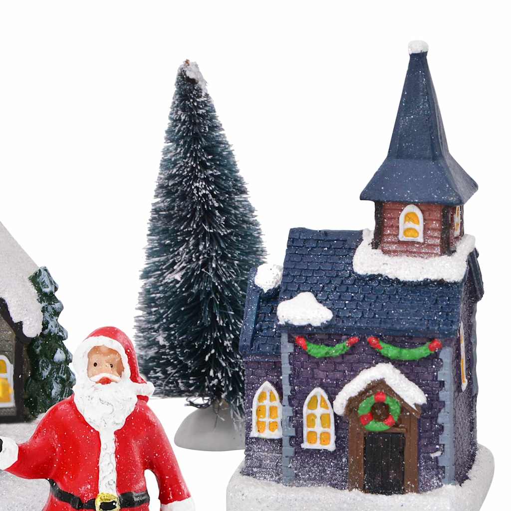 Christmas Tabletop Decor Multicolour Resin, Plastic